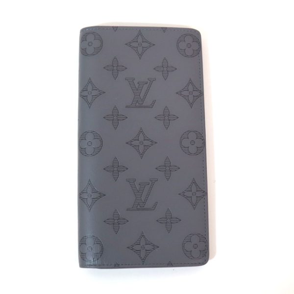 2001017255900204 3 Louis Vuitton Portefeuil Plaza Wallet Monogram Shadow Black