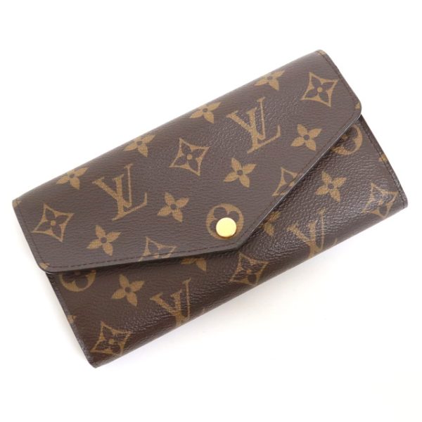 2001017256000181 1 Louis Vuitton Portefeuille Sara Long Wallet Monogram Brown