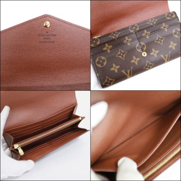 2001017256000181 5 Louis Vuitton Portefeuille Sara Long Wallet Monogram Brown