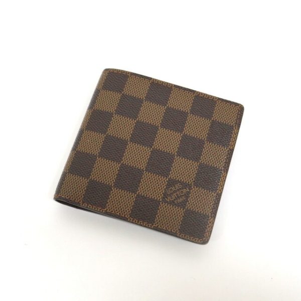 2001017256000187 1 Louis Vuitton Portefeuil Marco Wallet Damier Ebene