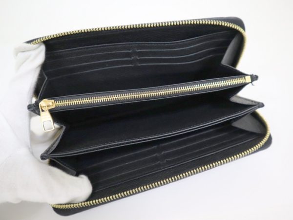 2001017256000272 4 Louis Vuitton Zippy Wallet Long Wallet Empreinte Noir Black