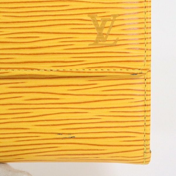 2001017256100160 7 Louis Vuitton Portomone Bier Cult Wallet Epi Tassili Yellow