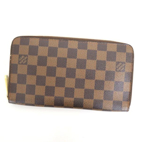 2001017256100364 2 Louis Vuitton Zippy Organizer Long Wallet Damier Ebene