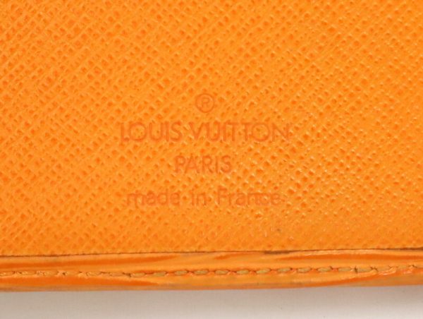 2001017256300016 9 Louis Vuitton Portobiert Credimonet Wallet Epi Mandarin Orange