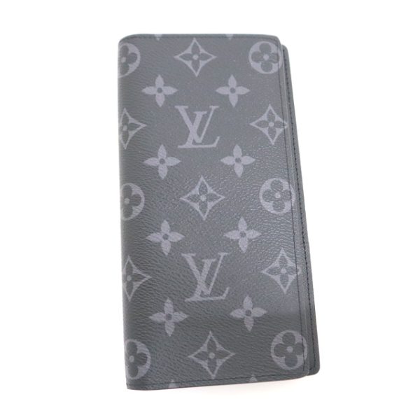 2001017256300081 1 Louis Vuitton Portefeuille Brazza bi flong wallet Monogram Eclipse M61697 IC tag