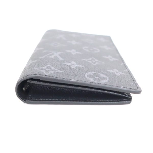 2001017256300081 5 Louis Vuitton Portefeuille Brazza bi flong wallet Monogram Eclipse M61697 IC tag