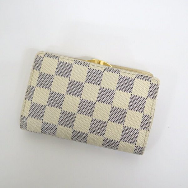 2001017256300085 2 Louis Vuitton Portefeuil Viennois Wallet Damier Azur