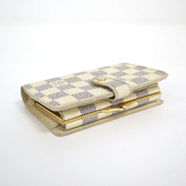 2001017256300085 3 Louis Vuitton Portefeuil Viennois Wallet Damier Azur