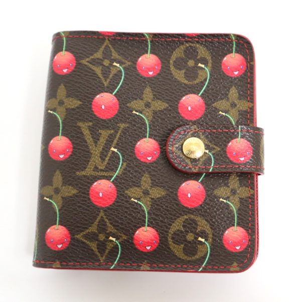 2001017256300177 1 Louis Vuitton Wallet Monogram Cherry