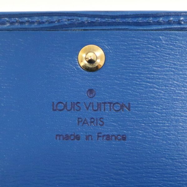 2001017256300201 5 Louis Vuitton Pochette Porte Mone Long Wallet Epi Toledo Blue Epi