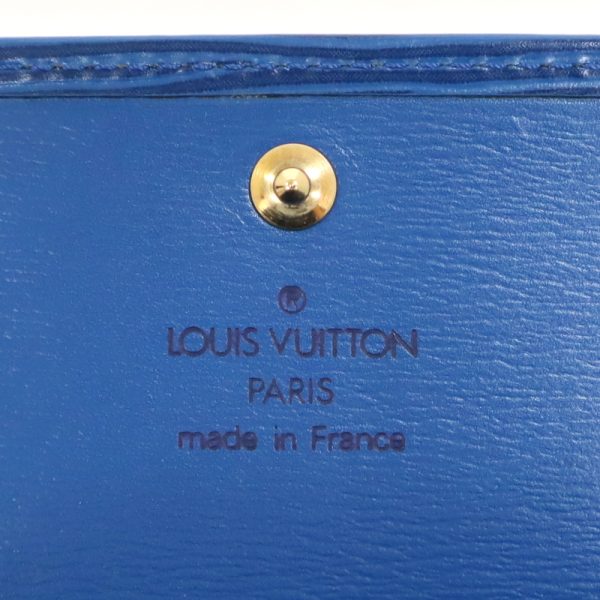 2001017256300201 5 Louis Vuitton Pochette Porte Mone Long Wallet Epi Toledo Blue Epi