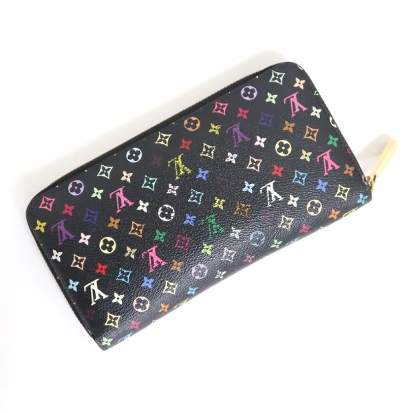 2001017256300228 2 Louis Vuitton long wallet Zippy wallet multicolor black pink