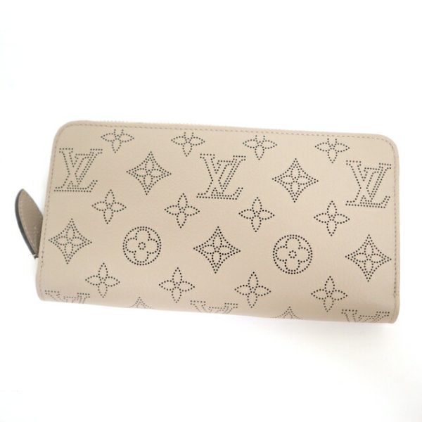 2001017256500277 1 Louis Vuitton Mahina Zippy Wallet Long Wallet Gale Beige