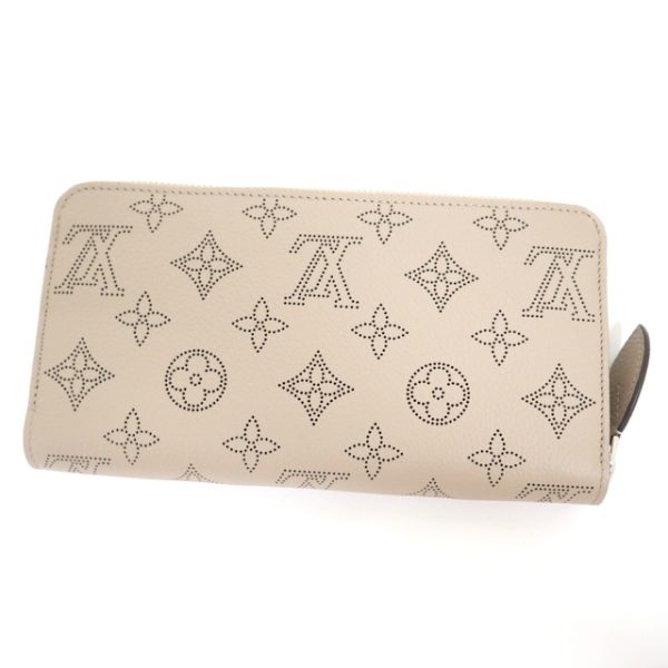 2001017256500277 2 Louis Vuitton Mahina Zippy Wallet Long Wallet Gale Beige