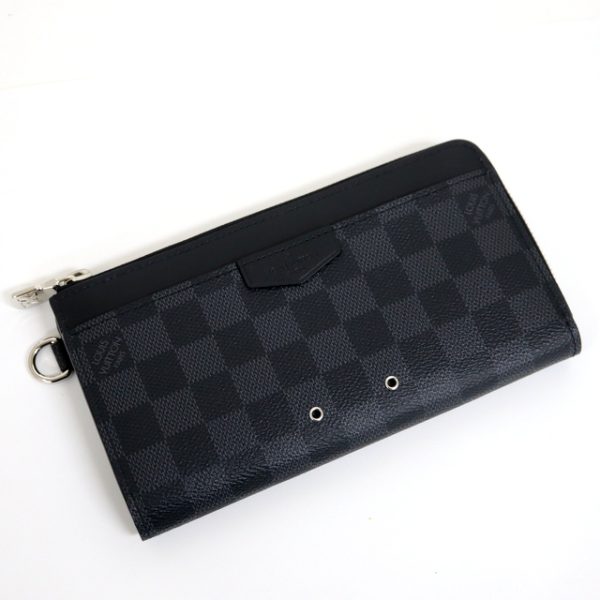 2001017256500318 1 Louis Vuitton Zippy Dragonne Wristlet Graphite Black