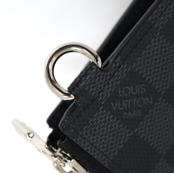 2001017256500318 5 Louis Vuitton Zippy Dragonne Wristlet Graphite Black