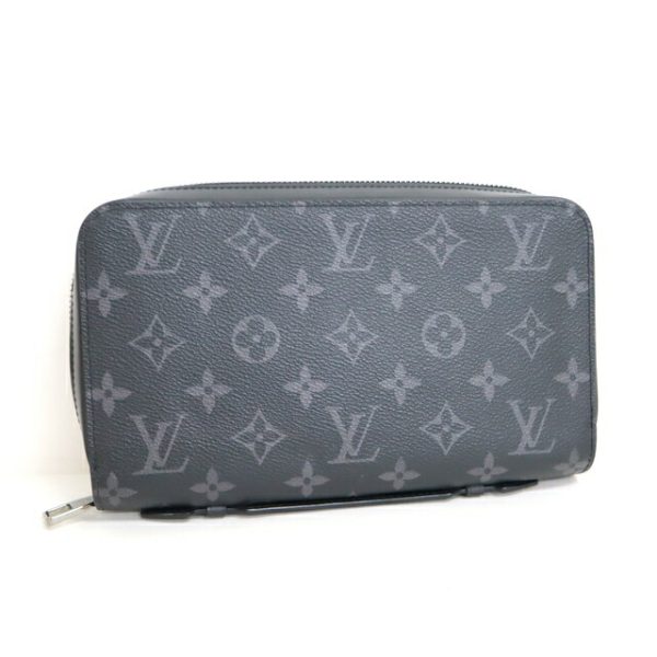 2001017256500506 1 Louis Vuitton Zippy XL Wallet Monogram Eclipse Black