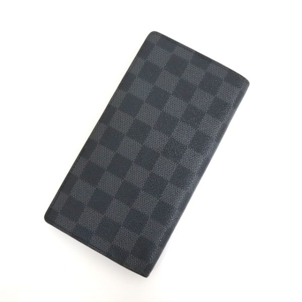 2001017256500527 2 Louis Vuitton Portefeuille Brazza BifLong Wallet Damier Graphite Black