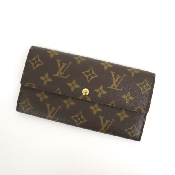 2001017256500532 1 Louis Vuitton Pochette Portomone BifLong Wallet Monogram Brown