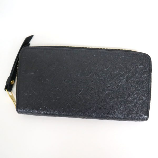 2001017256500587 1 Louis Vuitton Zippy Long Wallet Empreinte Noir Black