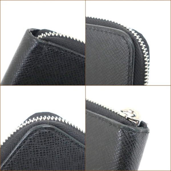 2001017256500711 5 Louis Vuitton Zippy Wallet Taiga Ardoise Black