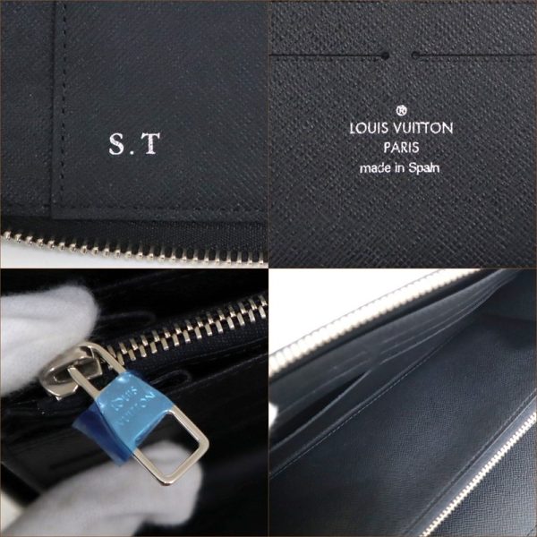 2001017256500714 6 Louis Vuitton Zippy Organizer NM Graphite Long Wallet Black