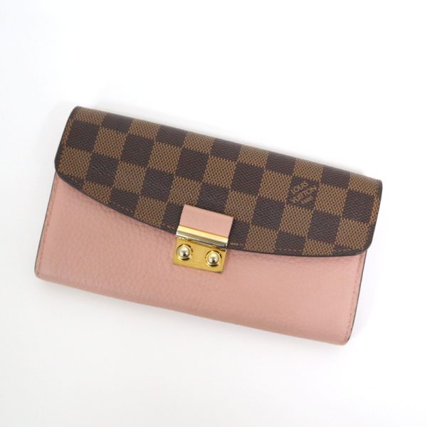 2001017256500722 1 Louis Vuitton Portefeuille Croisette Wallet Damier Brown