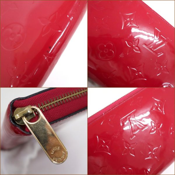 2001017256500799 4 Louis Vuitton Zippy Wallet Long Wallet Vernis Rose Andien