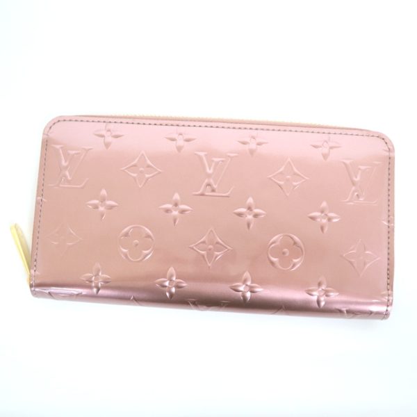 2001017256600183 1 Louis Vuitton Zippy Wallet Long Wallet Vernis Pearl Pink