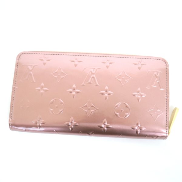 2001017256600183 2 Louis Vuitton Zippy Wallet Long Wallet Vernis Pearl Pink