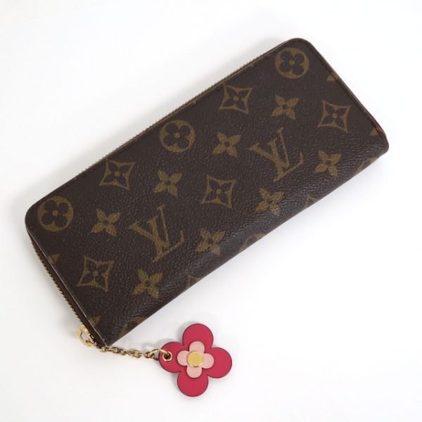 2001017256600237 1 Louis Vuitton Portefeuille Clemence Long Wallet Monogram Flower