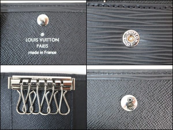 2001017256600243 5 Louis Vuitton Multicle 6 6 key case Epi black