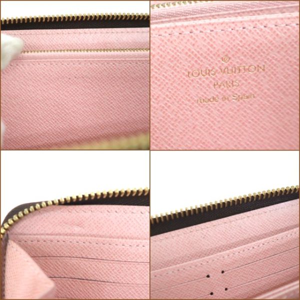 2001017256600279 6 Louis Vuitton Monogram Zippy Wallet Long Wallet Rose Ballerine