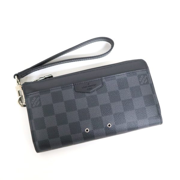 2001017256600313 1 Louis Vuitton Damier Graphite Zippy Dragonne long wallet