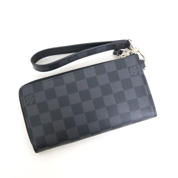 2001017256600313 2 Louis Vuitton Damier Graphite Zippy Dragonne long wallet