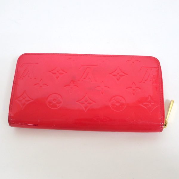 2001017256600327 2 Louis Vuitton Zippy Wallet Long Wallet Vernis Hot Pink