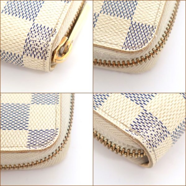 2001017256600357 4 Louis Vuitton Damier Azur Zippy Organizer Long Wallet