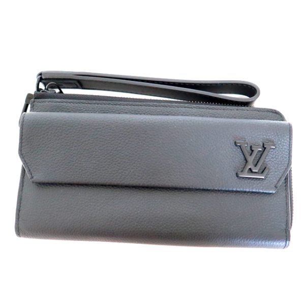 2001017256600359 1 Louis Vuitton Aerogram Zippy L shaped long wallet M69831