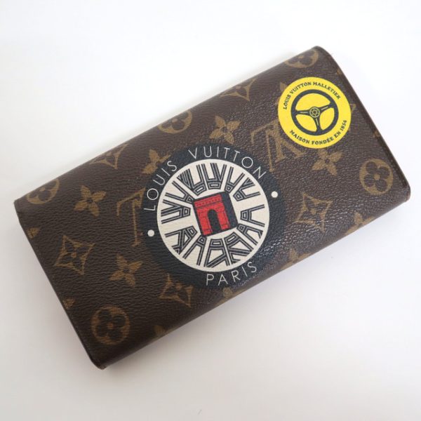 2001017256600388 2 Louis Vuitton Monogram Portefeuille Sarah Long Wallet World Tour