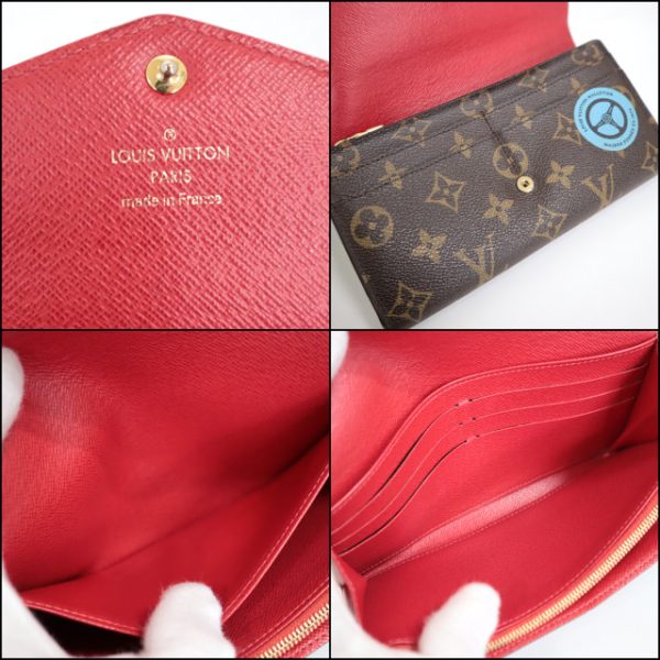 2001017256600388 7 Louis Vuitton Monogram Portefeuille Sarah Long Wallet World Tour