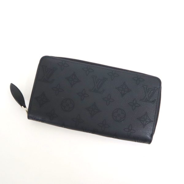 2001017256600389 1 Louis Vuitton Zippy Wallet Long Wallet Mahina Noir Black