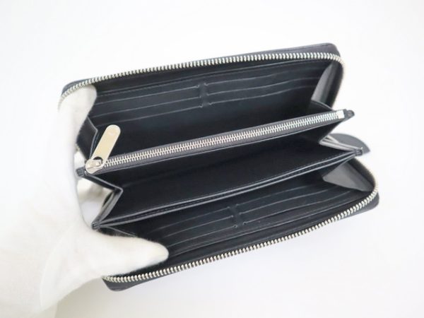 2001017256600389 4 Louis Vuitton Zippy Wallet Long Wallet Mahina Noir Black