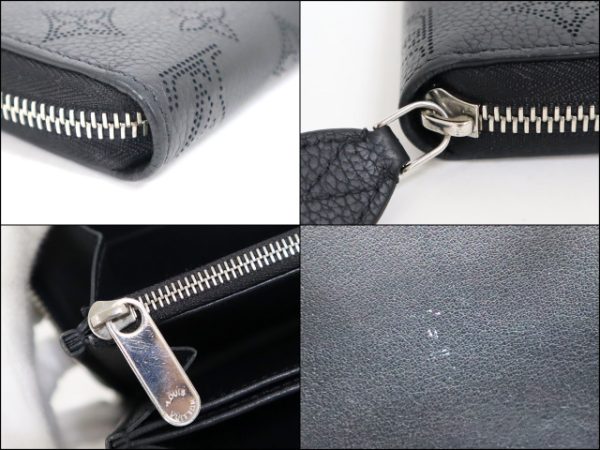 2001017256600389 6 Louis Vuitton Zippy Wallet Long Wallet Mahina Noir Black