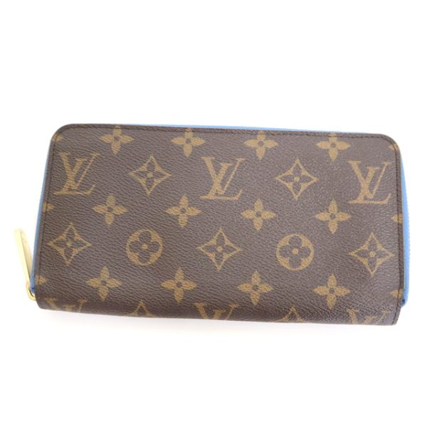 2001017256600535 1 Louis Vuitton Zippy Wallet Long Wallet Monogram Blue Jean