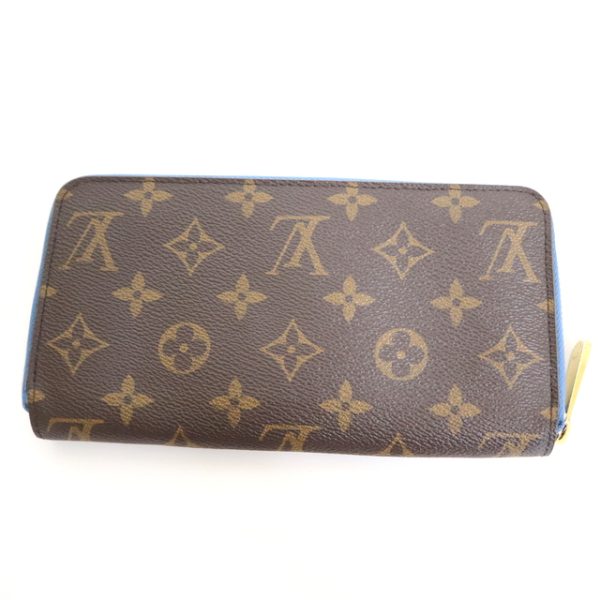 2001017256600535 2 Louis Vuitton Zippy Wallet Long Wallet Monogram Blue Jean