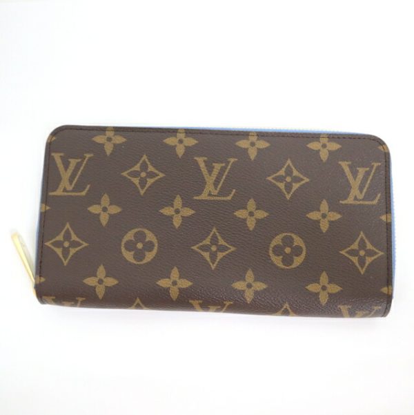 2001017256600536 1 Louis Vuitton Zippy Wallet Long Wallet Blue Jean