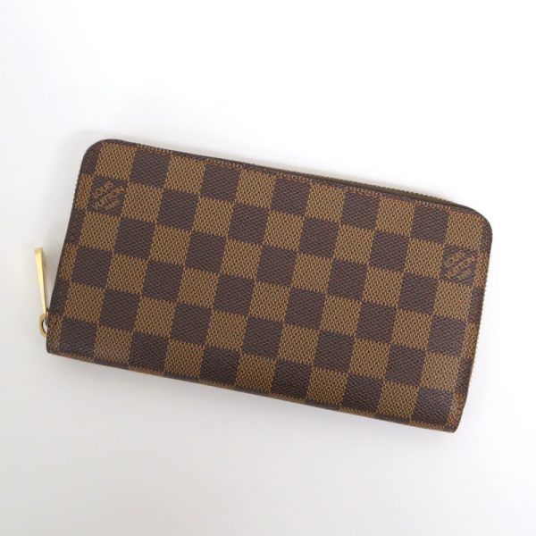 2001017256600630 1 Louis Vuitton Zippy Wallet Long Wallet Ebene Damier