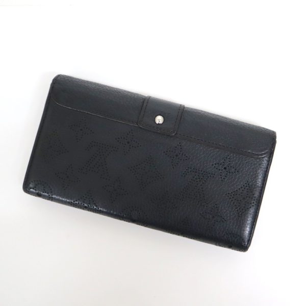 2001017256600657 2 Louis Vuitton Iris bi flong wallet Monogram Mahina Noir Black