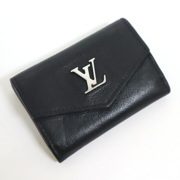 2001017256600707 1 Louis Vuitton Portefeuille Lock Wallet Noir Black