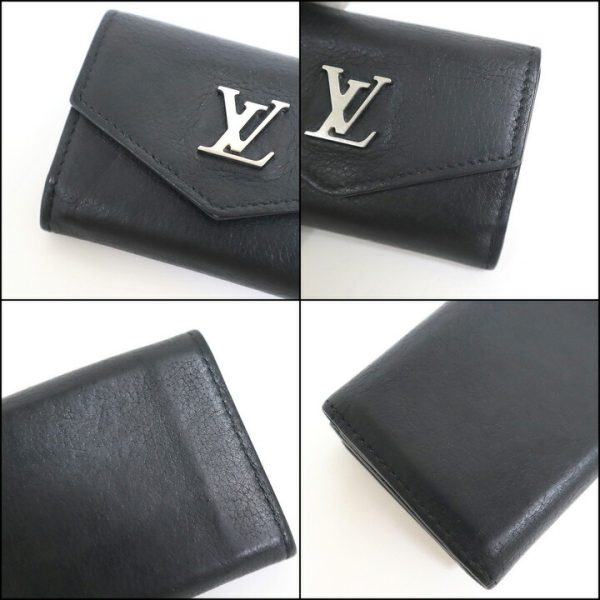 2001017256600707 3 Louis Vuitton Portefeuille Lock Wallet Noir Black